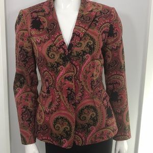 Tahari paisley blazer